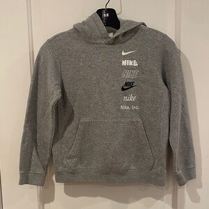 Nike Kids Heather Gray Hoodie